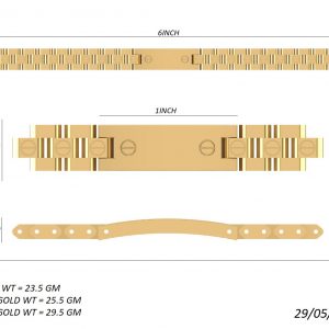 Yellow and white Custom Bracelet